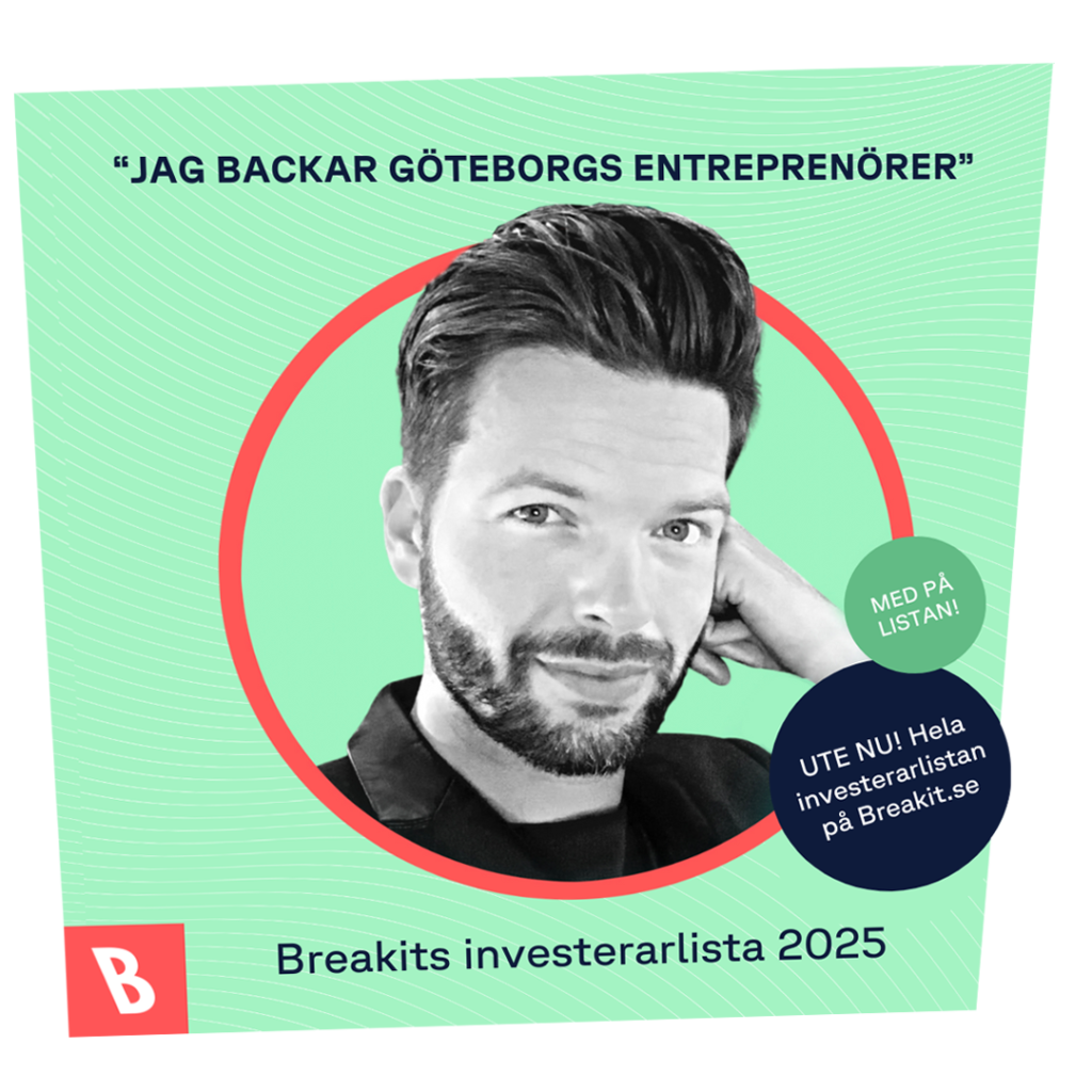 Jens Østgaard på Breakits investerarlista 2025